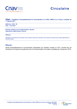 Circulaire - Legislation.cnav.fr