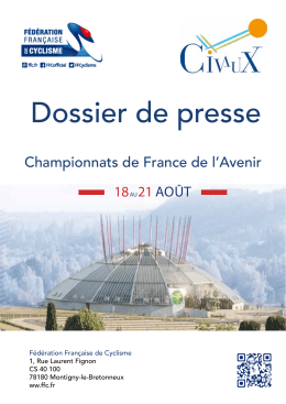 Dossier de presse - CicleWeb - Fédération Française de Cyclisme