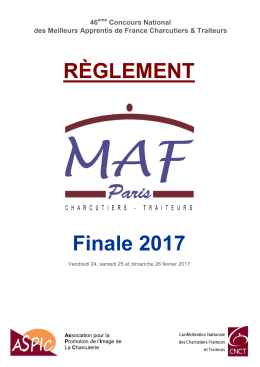 Règlement MAF 2017 - Charcutiers