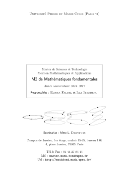 brochure - Mathématiques fondamentales