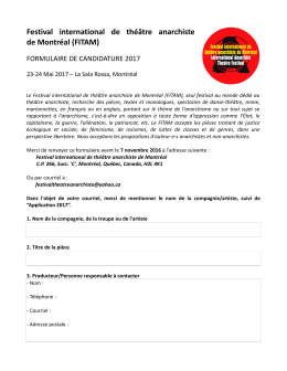 Demande de participation 2017 - Montreal International Anarchist