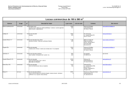 Locaux commerciaux de 100 à 500 m - La Chaux-de