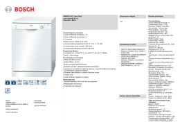 Bosch SMS40C12EU LAVE-VAISSELLE 60 PL