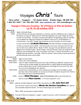 Voyages Chris` Tours
