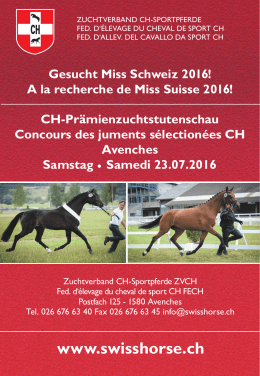 Flyer - Horses.ch