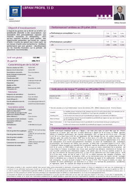 Reporting - Paris - La Banque Postale Asset Management