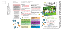 Programme d`animations - Marmoutier