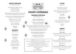 pocket experience