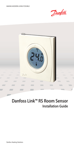 Danfoss Link™ RS Room Sensor