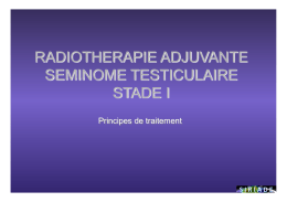 radiotherapie adjuvante radiotherapie adjuvante seminome