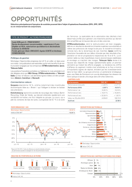 Rapport de gestion - Montsegur Finance