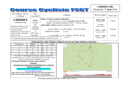 Flyer - Course cycliste - Chiddes (07-08-2016).