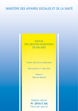 Volume 3 - Ministère des Affaires sociales et de la Santé