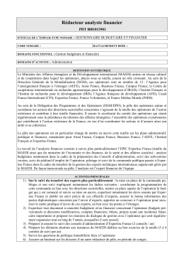PDT 0001013901 - Rédacteur analyste financier - France