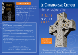 Programme - Église Orthodoxe Celtique