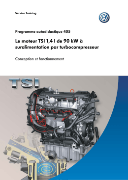 SSP405 - Le moteur TSI 1,4 l de 90 kW à suralimentation