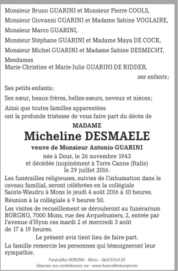 Micheline deSMaeLe