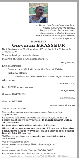 Giovanni BrAsseur