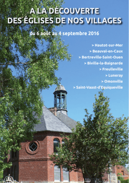 Eglises - Brochure 2016