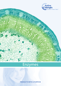 Enzymes - SCS Formulate 2016