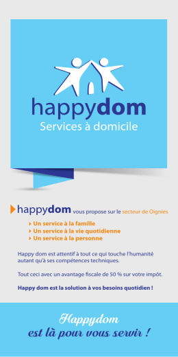 Flyer HappyDom (est là pour vous servir)