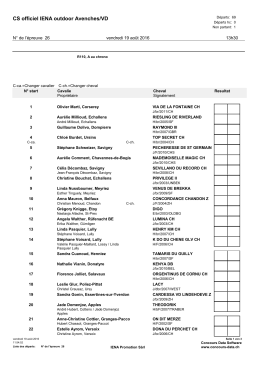 3 Liste de départs épreuve 26 - Startliste Prüfung 26