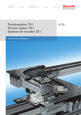 5.2 Transfersystem TS 1 Transfer system TS 1 Système de transfert
