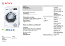 Bosch WTW87460FF SECHE-LINGE CONDENSATION 8KG