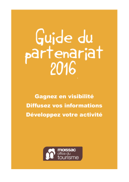 Guide du partenariat 2016 - Moissac