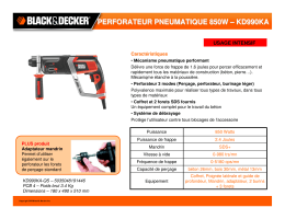 perforateur pneumatique 850w – kd990ka
