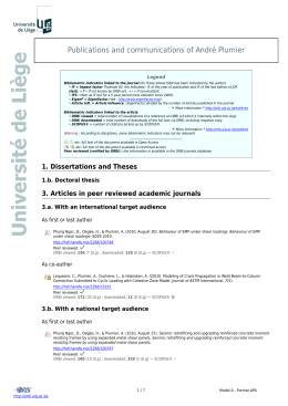 Publications - ORBi - Université de Liège