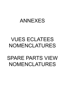 annexes vues eclatees nomenclatures spare