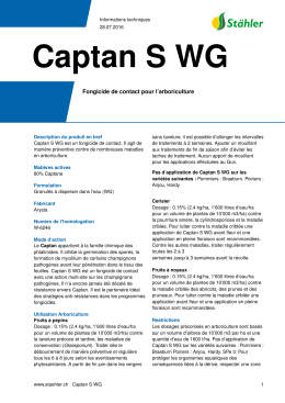 Captan S WG - Stähler Suisse SA