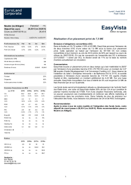 EasyVista - EuroLand Corporate