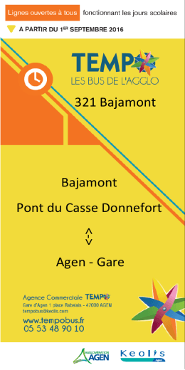 321 Bajamont Bajamont Pont du Casse Donnefort Agen