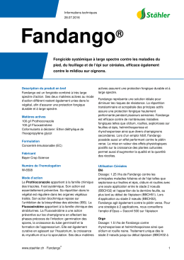 Fandango - Stähler Suisse SA