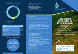 FlayerLABEUA - Centre de Recherche et des technologies des eaux