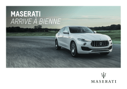 maserati arrive à bienne - Premium Automobile AG/SA