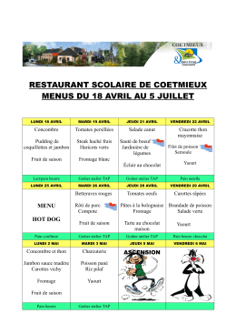 restaurant scolaire de coetmieux menus du 18 avril au 5 juillet