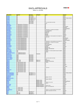 EAO Approvals and Reports-all