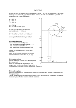 étude d`un ascenseur corrigé