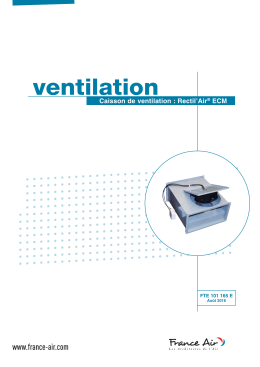 Caisson de ventilation : Rectil`Air® ECM