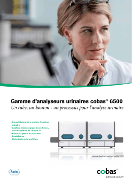Gamme d`analyseurs urinaires cobas® 6500