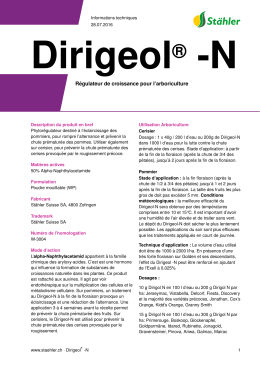 Dirigeol® -N - Stähler Suisse SA