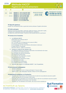 Programme - Formation CCI Narbonne