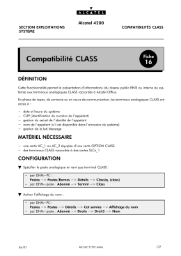 Compatibilité CLASS