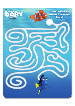 Aide Marin et Nemo à trouver Dory!