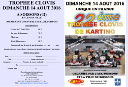Dimanche 14 août - Trophée Clovis à Soissons
