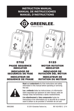 instruction manual manual de instrucciones manuel d`instructions