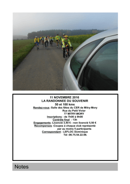 Rallye du souvenir de Blanc-Mesnil le 11 novembre 2016